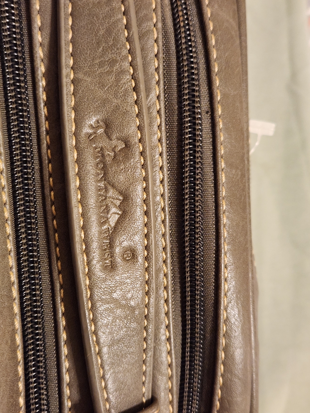 Embroidered Floral Western Tote in Brown and Cream - Picture 11 of 12